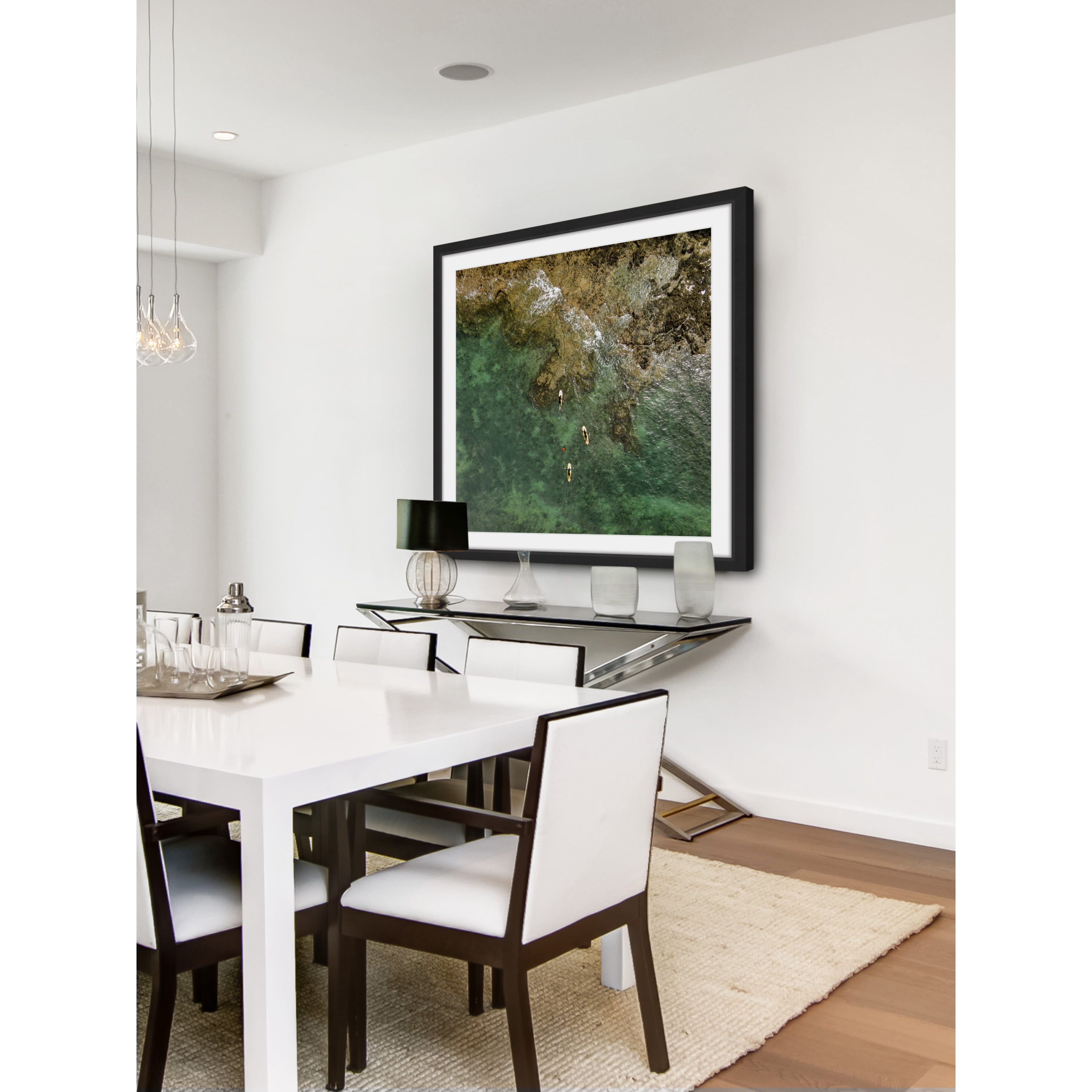 marmont hill 'three kayaks' framed print