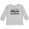 thumbnail image 3 of Inktastic From Atlanta Georgia in Black Distressed Text Boys or Girls Long Sleeve Toddler T-Shirt, 3 of 5