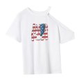thumbnail image 4 of Camiseta de manga corta para mujer, ropa deportiva suave de verano, recuerdo para viaje de oficina SG, 4 of 7