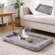 thumbnail image 1 of Cama rectangular para mascotas, cama para perros y gatos, almohadilla aislante gruesa para mascotas, cama para mascotas para todas las estaciones, cama corta de felpa para mascotas, 1 of 6