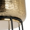 thumbnail image 5 of Gild Design House Thallo Gold Metal Floor Planters, Set of 3, 5 of 7