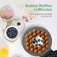 thumbnail image 3 of Waffle Maker 1000W 7" Non-Stick Griddle Hong Kong Egg Waffle Maker Perfect for Creative Ice Cream Desserts, 3 of 6