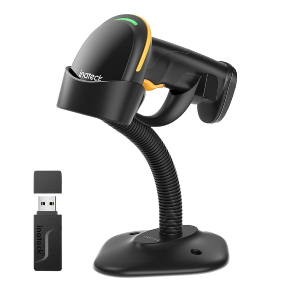 Escáner de código de barras Inateck BCST-35 inalámbrico 2D con soporte 2600 mAh