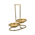 thumbnail image 2 of AMLESO Porte-Louche Portable Multifonctionnel Repose-Cuillère Porte-Louche Vertical pour Hotpot double Rond Or, 2 of 8