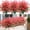 Red, variant on 8 Bundles Outdoor Artificial Fake Flowers UV Resistant Shrubs Plants, Faux Plastic Greenery for Indoor Outdoor Garden Porch Window Box Home Decor