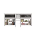 thumbnail image 3 of Castle Place Modern Twin Loft Bed with Storage Rack, White, 3 of 12