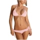 thumbnail image 2 of Traje de baño para mujer, moda para mujer, bikini de color sólido, conjunto de traje de baño con tirantes y cordón, trajes de baño para mujer, 2 of 3