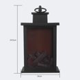 thumbnail image 2 of PENIKOKO 1Pack Flame Lantern with Rechargeable Battery for Outdoor Use 14X5.7X9.6in, 2 of 8