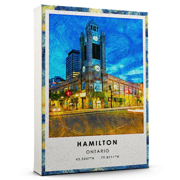 Hamilton Travel Canvas, Ontario Travel Art Canvas, Hamilton Travel City Travel art Canvas