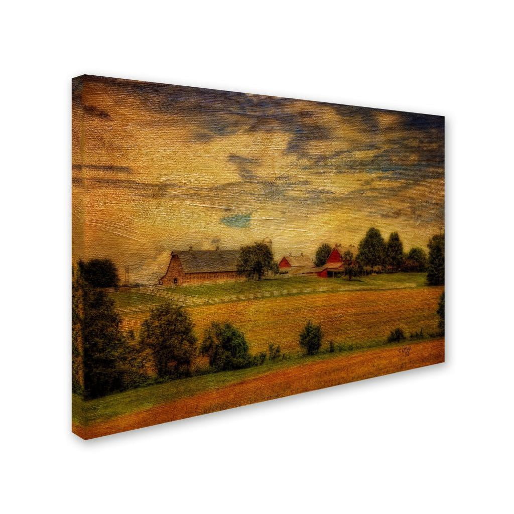 Trademark Fine Art "Summer Farm" Canvas Art by Lois Bryan