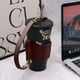 thumbnail image 3 of Para Vasos Cuero PU Aislante para Portavasos Con Correa (rojo Vino), 3 of 7
