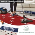 thumbnail image 5 of Red Blue Stars 4th of July Outdoor Rug 5x7 Ft - Reversible Patio Rug Outdoor Camping Rugs, Independence Day Rustic Washable Indoor Outdoor Area Rugs, Non-Slip Outdoor Carpet Runner for Deck/Porch, 5 of 8