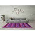 thumbnail image 3 of Ahgly Company Indoor Square Abstract Purple Modern Area Rugs, 7' Square, 3 of 4