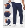 thumbnail image 4 of Men's Mesh Open Bottom Sweatpants，Athletic Running Pants with Pockets 3XL, 4 of 5