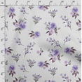thumbnail image 3 of Soimoi Floral Vintage PrintedCuddle Minky Fabric Sewing Fabric By The Yard 56 Inch WideDecorative Plush Soft Fabric Baby Garments Toys And Blankets Purple, 3 of 5