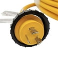 thumbnail image 3 of Parkworld 61568 RV Shore Power Extension Cord, NEMA L5-30 Twist Lock 30A Extension Cord, Female with Seal Collar, Yellow (100FT), 3 of 6