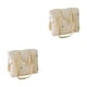 thumbnail image 3 of Qarigey Bolsa de pañales elegante blanca para mamá a la moda Manténgase a la moda y organizada Bolsas de mamá para bolsa de pañales para aceituna 2piezas, 3 of 6