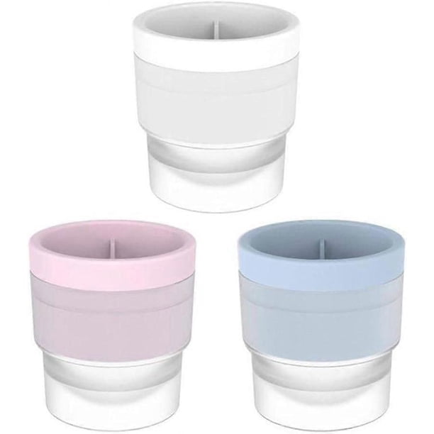 3PCS ice cube tray, ice cube molds, DIY craft molds (pink, blue, white)