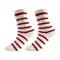 thumbnail image 1 of Chaussettes de Robe en Velours Rouge Hiver Chaussettes Natales Rouges Australie Velours Chaleur Épaissies Rembourrées Chaussettes de Sommeil Chaussettes de Sol à la Maison Bas Femme Dessus en Velours Rouge, 1 of 6