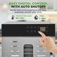 thumbnail image 4 of NutriChef 30 Layer & 3 Chamber Commercial Food Dehydrator Machine - Stainless Steel Trays, Digital Timer and Temperature Control, Ideal for Jerky Meat, Fruit, Pet Treats, Vegetables, and Herbs, 4 of 7