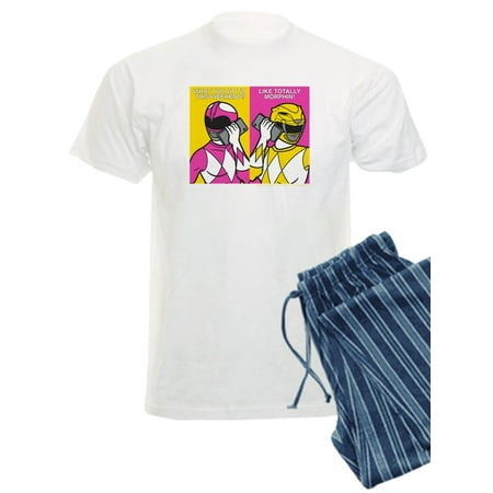 

CafePress - Power Rangers On Their Cell Phones - Men s Light Pajamas