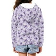 thumbnail image 3 of DISNIMO Butterfly Hoodie Girl Daisy Hoodies Zipper Girls Purple Hoodie Size 8-10 Girls Zip Up Hoodie Jacket Kids Hooded Sweatshirt Boys Hoodies Sweatshirts Jackets Child Hooded Jacket Soft Animal, 3 of 7