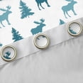 thumbnail image 4 of Manfei Safari Moose Blackout Curtains Set of 2 (52x84 Each),Jungle Animal Deer Window Curtains,White Cyan Curtains and Drapes For Boys Teens,Microfiber Bedroom Decor, 4 of 6