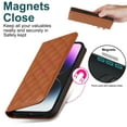 thumbnail image 3 of Suitable for iphone15promax flip magnetic wireless charger phone leather case, 3 of 12