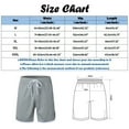 thumbnail image 6 of MRULIC mens shorts Male Summer Sport Splice White Bar Shorts Drawstring Solid Pocket Shorts Quarter Pants Men Casual Shorts White + 3XL, 6 of 6
