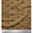 thumbnail image 1 of Soimoi Viscose Chiffon Fabric Direction Compass,Lighthouse & Yacht Nautical Print Sewing Fabric Yard 42 Inch Wide, 1 of 1