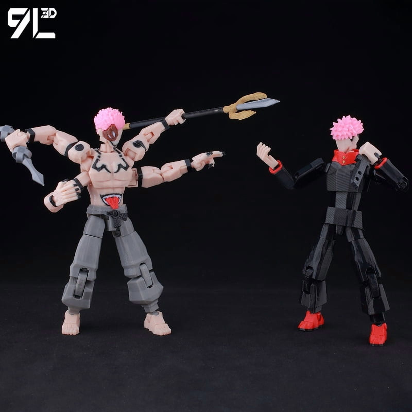 9L3D Titan13 Sukuna Cursed King Figure LUCKY13 Anime Action