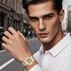 thumbnail image 5 of Reloj de Pulsera Para Hombre, Original A Estrenar Correa Metalica Hombre, Moderno, Casual, Deportivo Reloj de Pulsera,Reloj Digital Multifuncional para Hombres, Deportes, Correr B,metal, 5 of 6