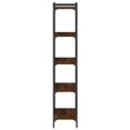 thumbnail image 3 of vidaXL Bookcase 5-Tier Brown Oak 60x30x154 cm Engineered Wood, 3 of 5