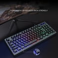 thumbnail image 3 of Seitruly Teclado mecánico con cable luminoso, 89 teclas, hogar, escuela, negocios, cuaderno de trabajo, teclado de escritorio, actualización Videojuegos y accesorios, 3 of 6