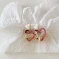 thumbnail image 4 of MKLEKYYGold Earrings Small Rabbit Design Cute Earrings Cute Heart Drop White Rabbit Earrings for Women, 4 of 9