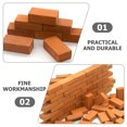 thumbnail image 3 of 50pcs Miniature Bricks Decor Fairy Garden Brick Fake Bricks Model Brick Ornament, 3 of 8