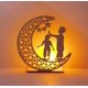 thumbnail image 1 of Ramadán Diy Luna De Madera Luz Led, 1 of 4