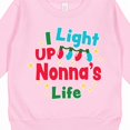 thumbnail image 3 of Inktastic Christmas I Light Up Nonna's Life Toddler Sweatshirt, 3 of 4