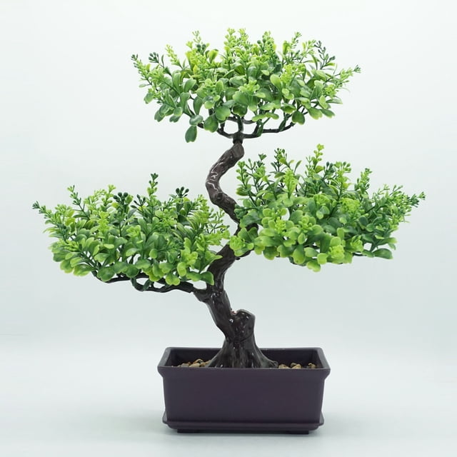 Combinación de simulación de planta en maceta, decoración de escritorio para el hogar, planta de simulación, bonsái, flor falsa de plástico