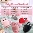 thumbnail image 5 of 2 Pack Infant Baby Girls Sandals Elastic Back Strap Flats Slippers Soft Toddles Princess Shoes Faux Fur Slides Shoes First Walker House Shoes, 5 of 7