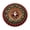 F, variant on Christmas Round Area Rug, 3D Santa Library Room Illusion Non- Washable Floor Mat, Seasonal Home Accent