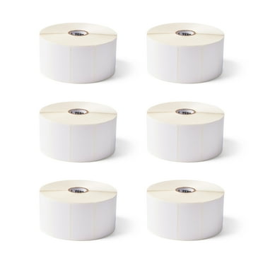 Zebra 2.25 x 1.25 in Direct Thermal Paper Labels Z-Perform 2000D Permanent Adhesive Shipping Labels - 1 in Core - 6 Rolls