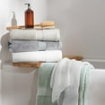 thumbnail image 3 of Aston & Arden Egyptian Cotton Hand Towels (6 Pack), 16x30, Jaquard Border, Light Grey, 3 of 5