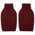 thumbnail image 2 of Thermal Knit Dog Sweater Turtleneck Doggy Sweatshirt Stretchy Cold Weather Outfit For Extra Large Dogs Pet Apparel,Dog Winter Sweater,Pet Cold Weather Coat,S,Wine, 2 of 10