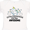thumbnail image 4 of Inktastic Extra Chromosome Extra Awesome with Unicorn Boys or Girls Long Sleeve Baby Bodysuit, 4 of 5