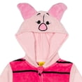 thumbnail image 3 of Disney Winnie the Pooh Little Girls' Cosplay Hooded One Piece Pajamas Piglet Light Pink, 3 of 5