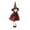 Red, variant on Halloween Witch Pendant - Fabric Hanging Decor with Bells for Wall, Door, Indoor Party Scene - Cute Spooky Doll Ornament for Haunted Houses & Festive Events