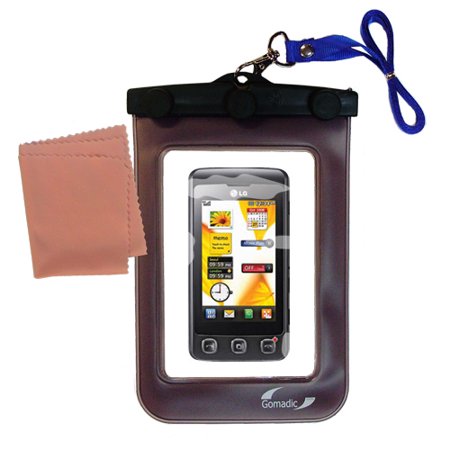 Gomadic Clean and Dry Waterproof Protective Case Suitablefor the LG KP500 to use Underwater