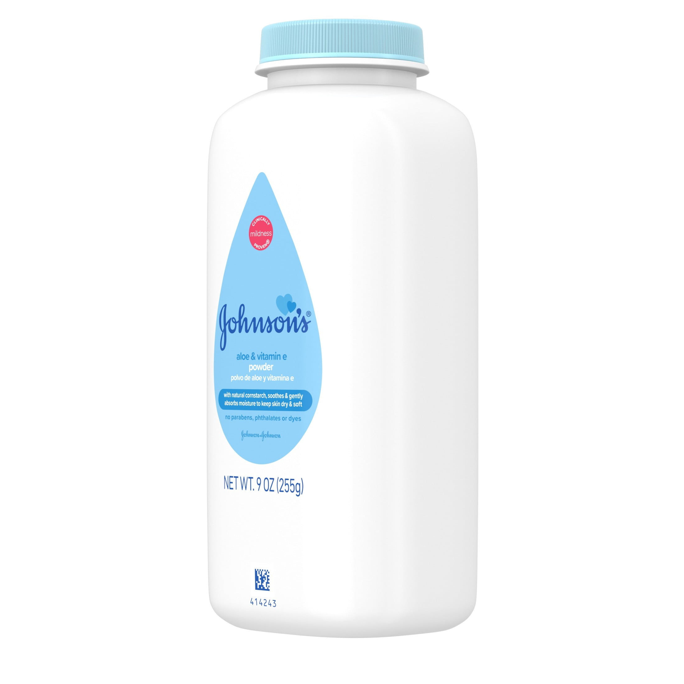 Johnson's Cornstarch Baby Powder with Aloe & Vitamin E, 9 oz