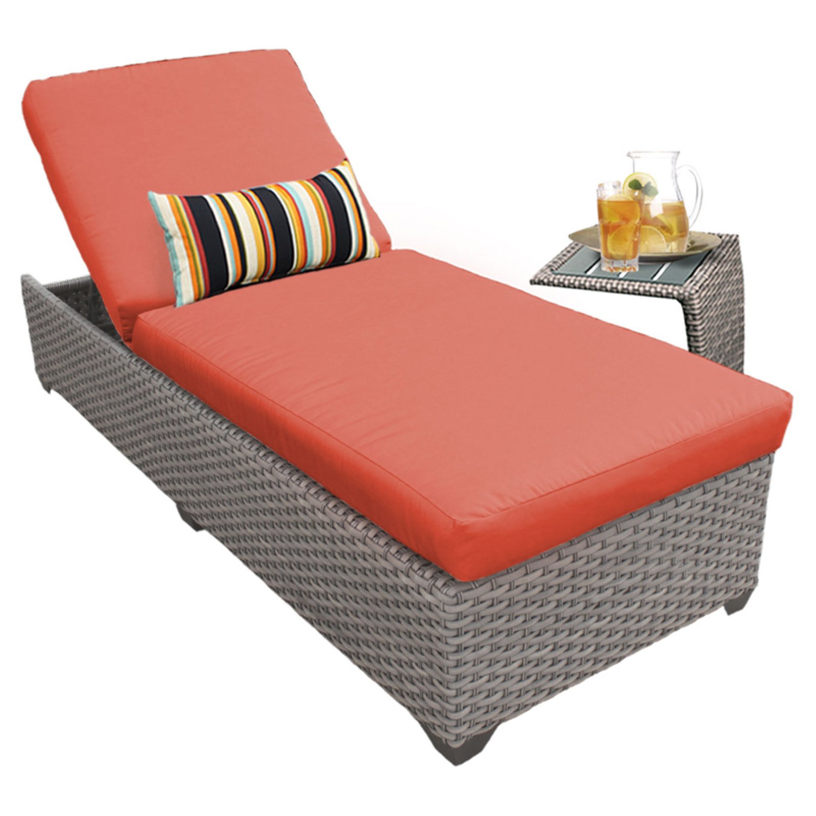 Monterey Patio Furniture Wicker Chaise Lounge - image 1 of 7